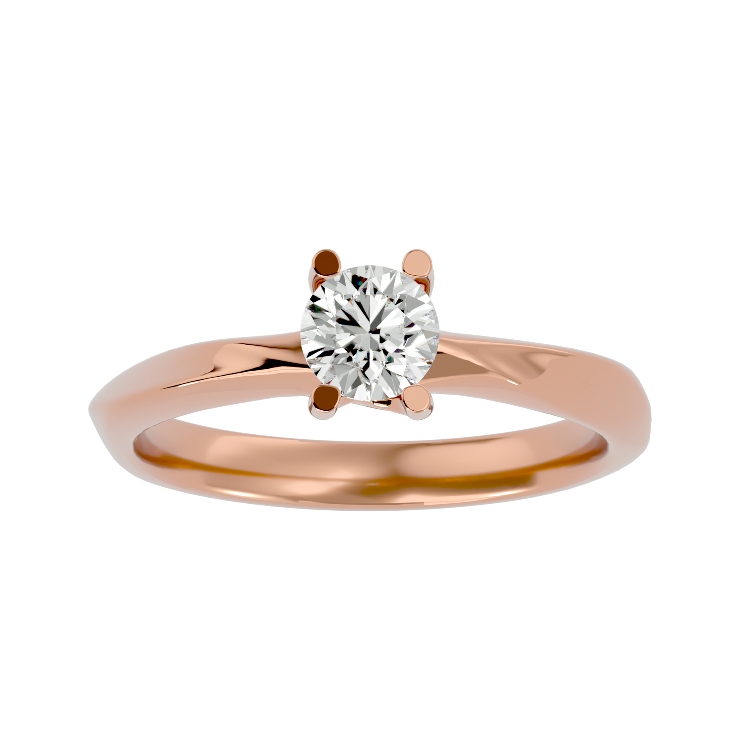 Sunny Round Solitaire Ring