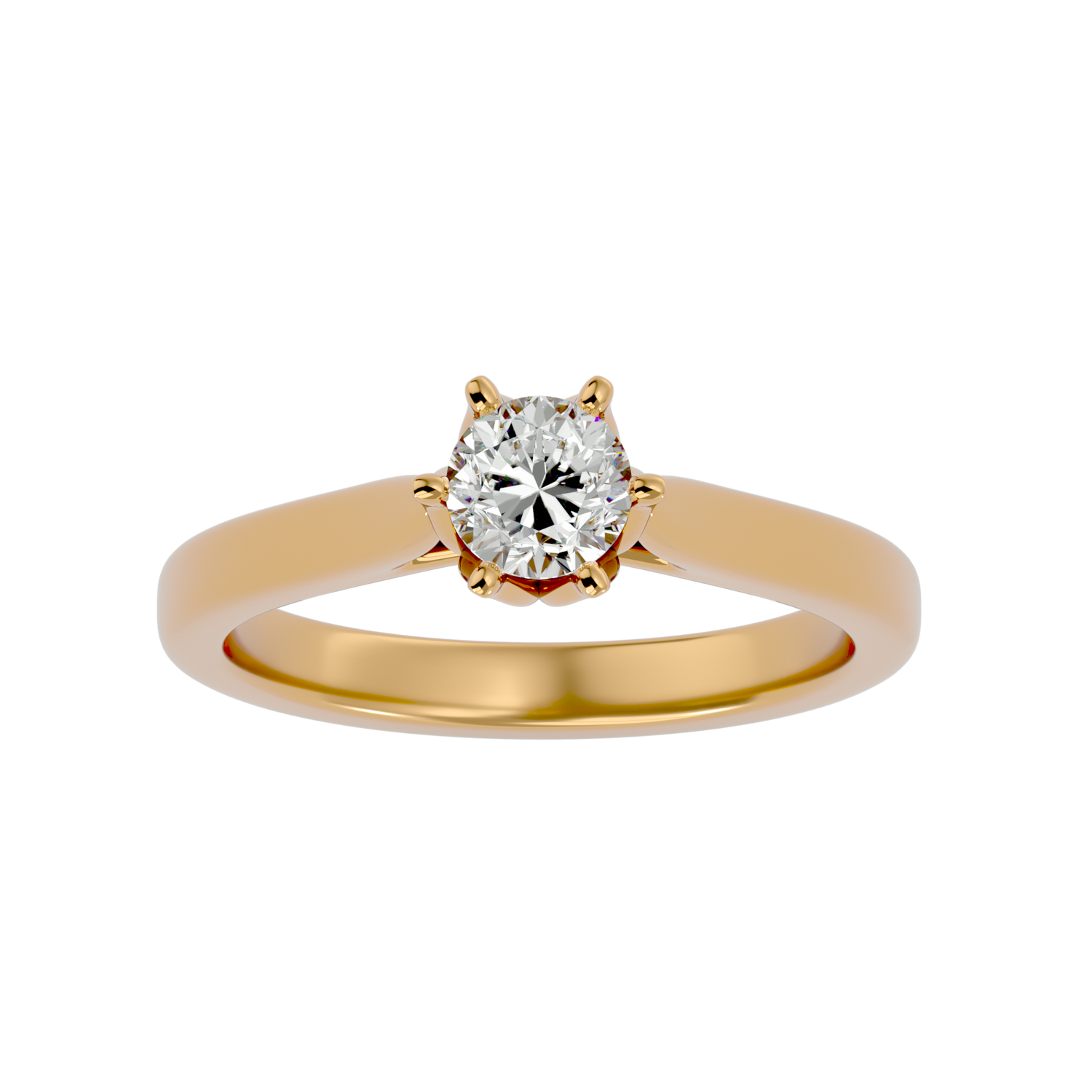 Claudia Round Solitaire Ring