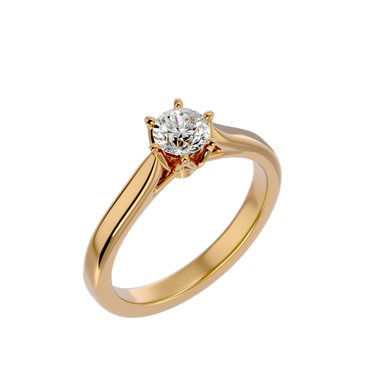 Claudia Round Solitaire Ring