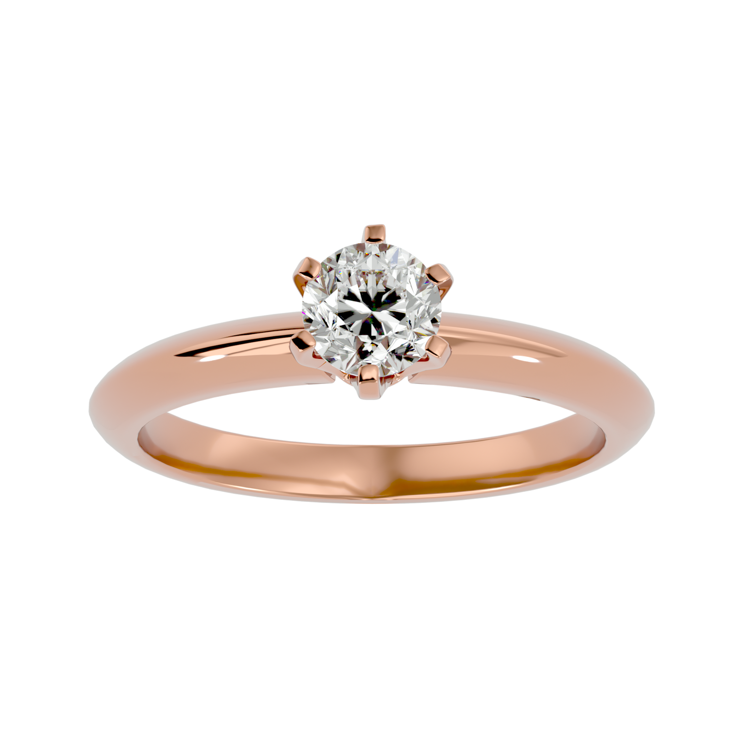 Hailee Round Solitaire Ring