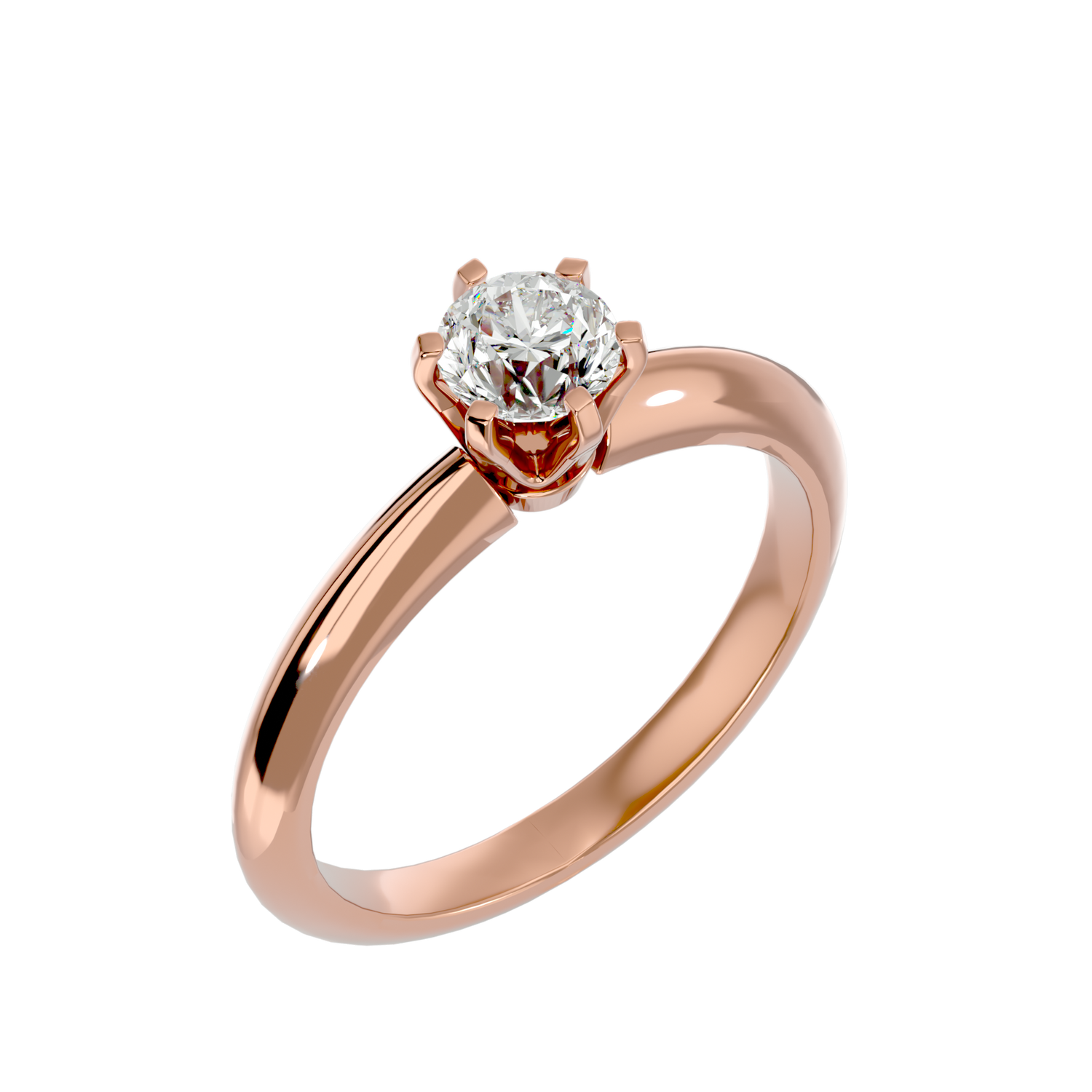 Hailee Round Solitaire Ring
