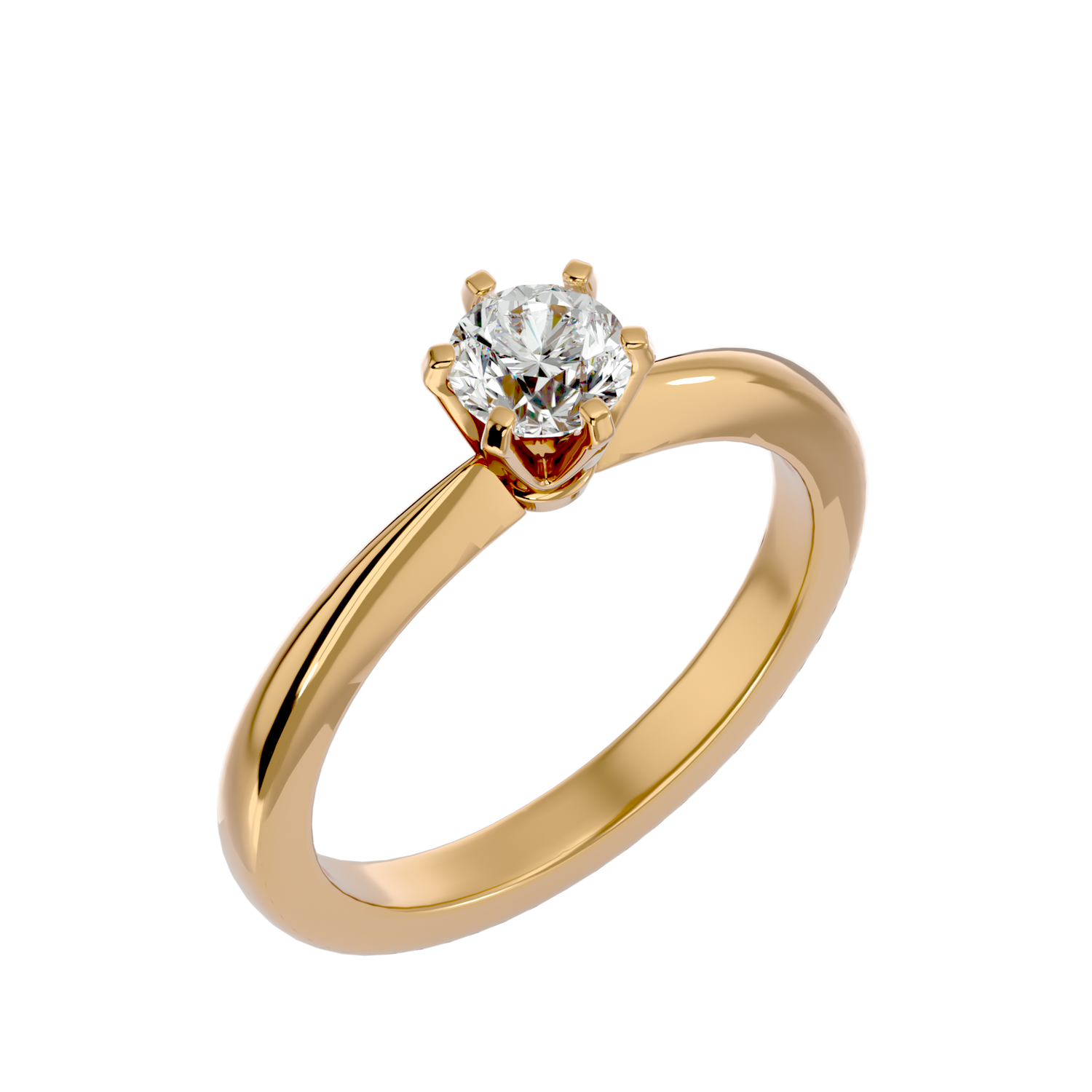 Estrella Round Solitaire Ring