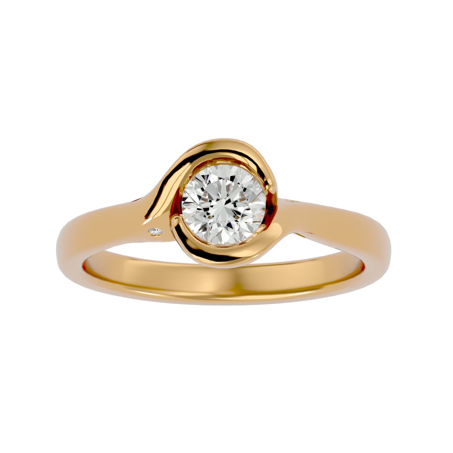 Zhavia Round Solitaire Ring
