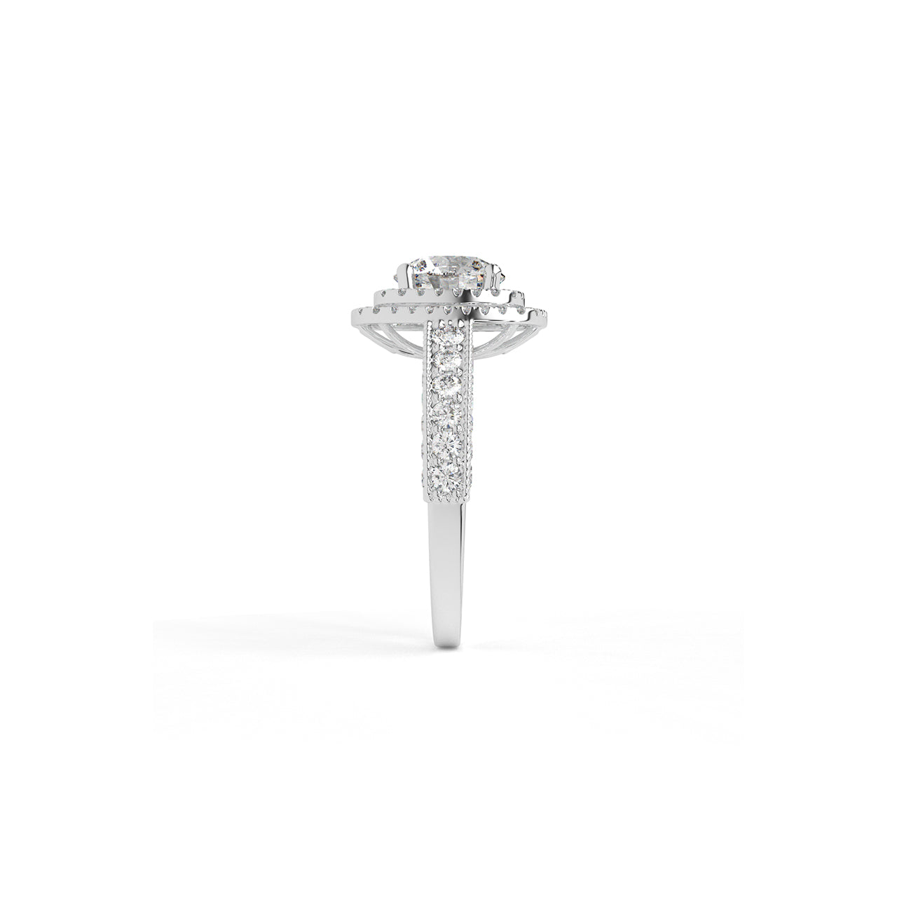 Regal Double Halo Ring