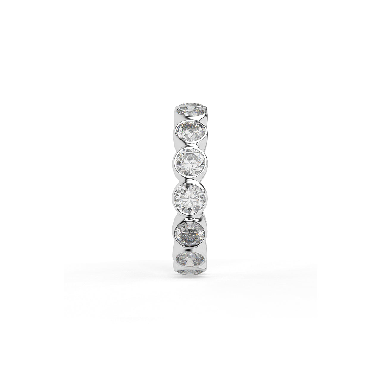 Sculpted Flow Eternity Ring