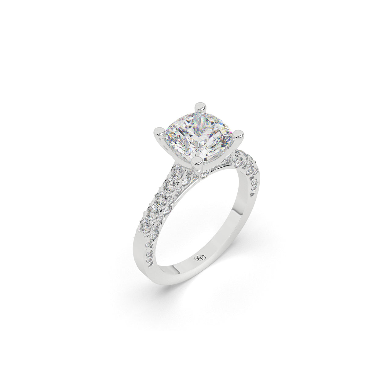 The Lumière Cushion Cut Solitaire Ring
