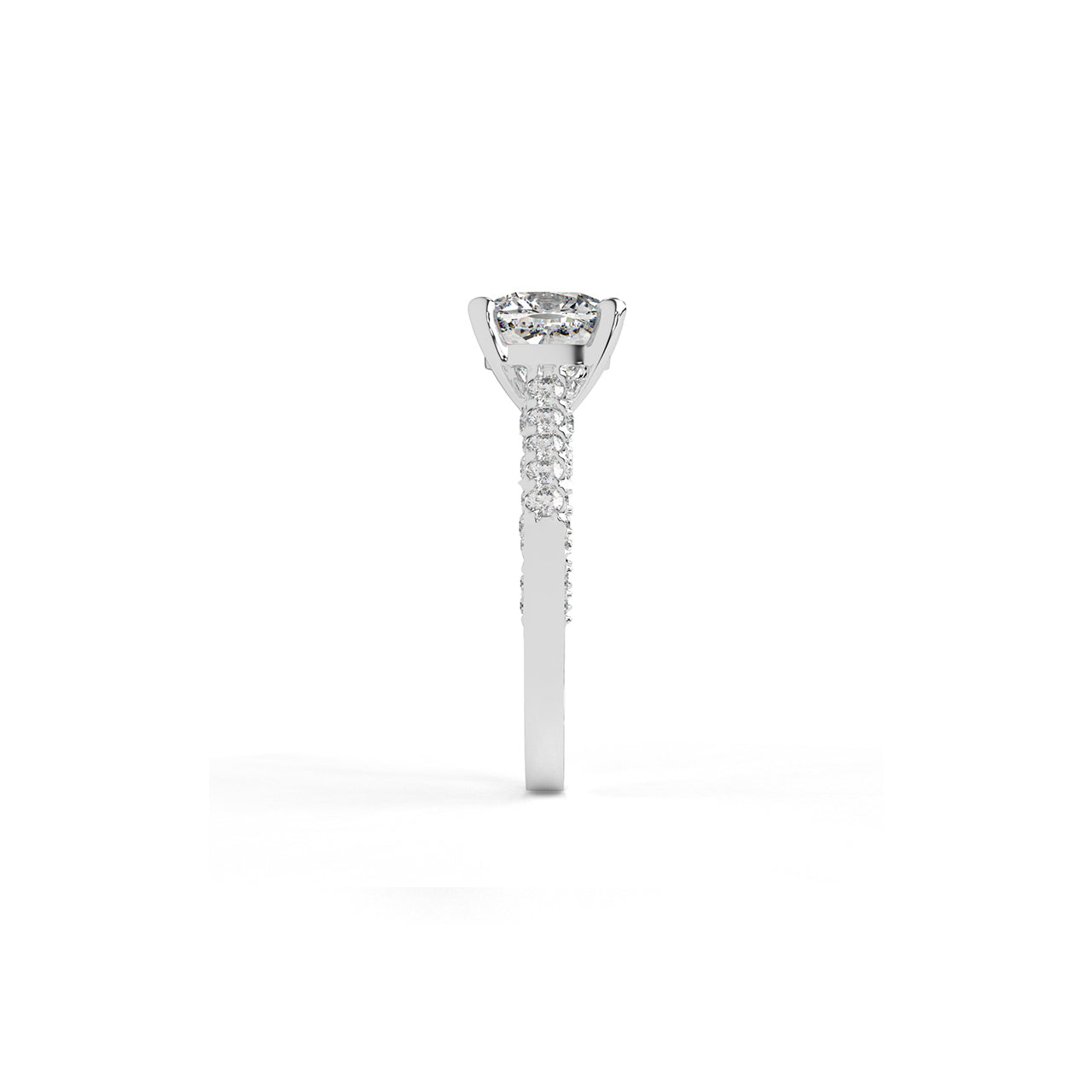 The Lumière Cushion Cut Solitaire Ring