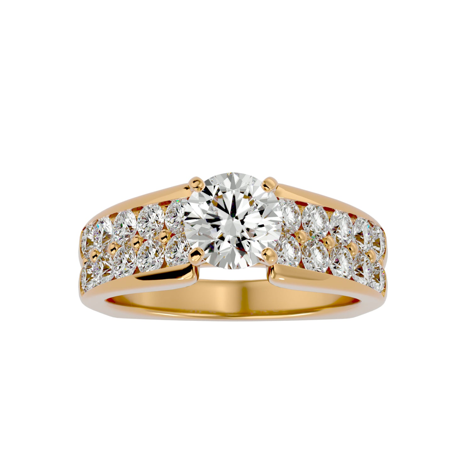 Mala Round Solitaire Ring