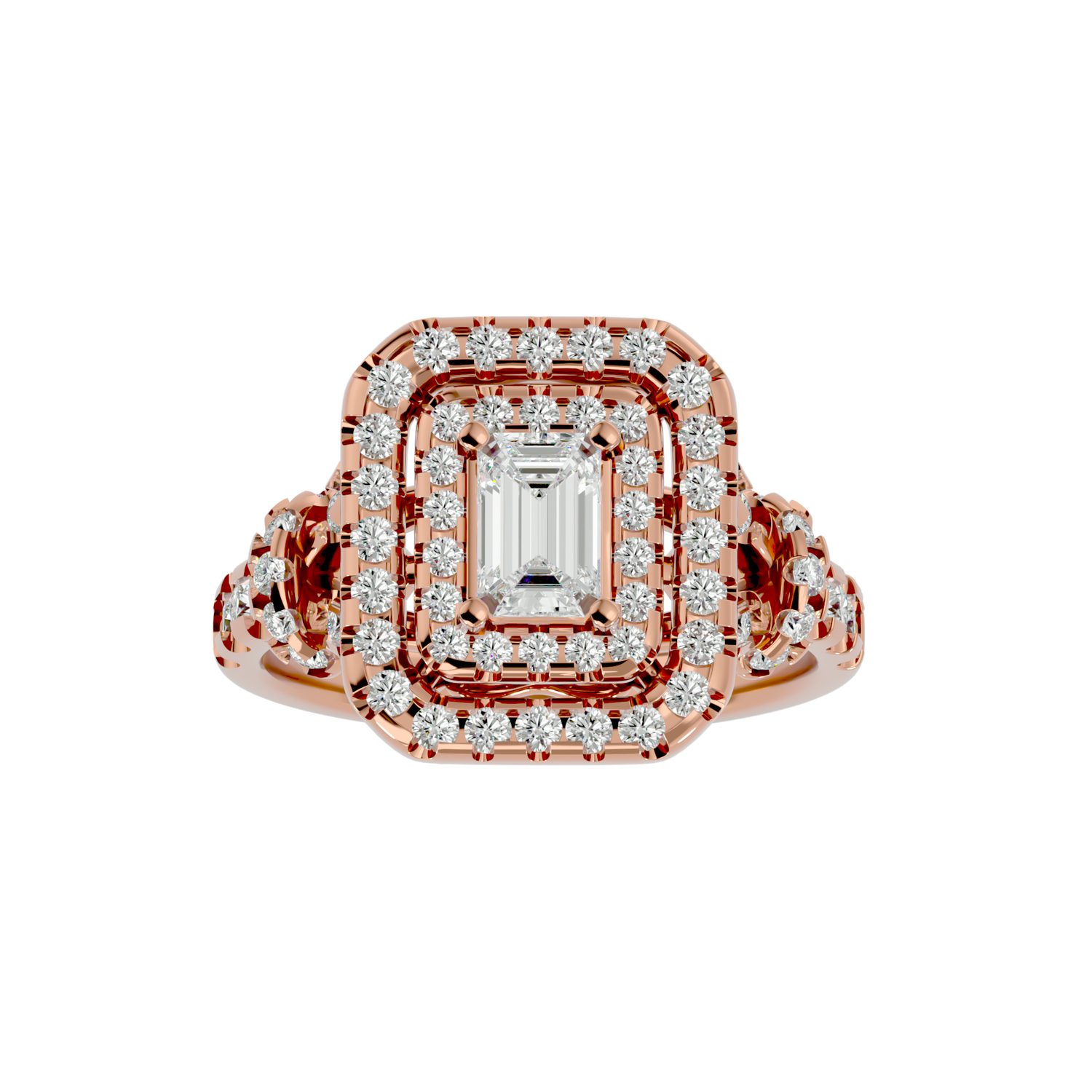 Zoe Diamond Halo Ring