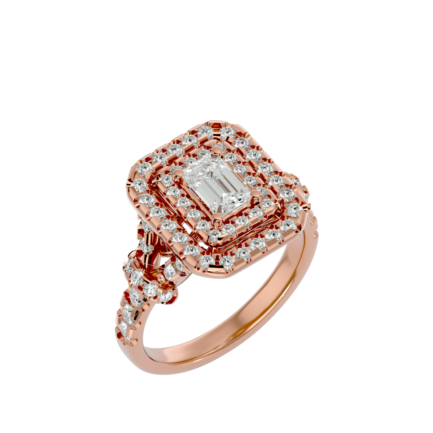 Zoe Diamond Halo Ring