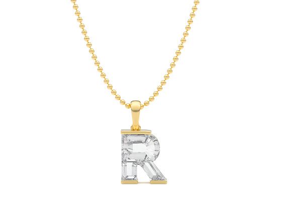 R Alphabet Pendant
