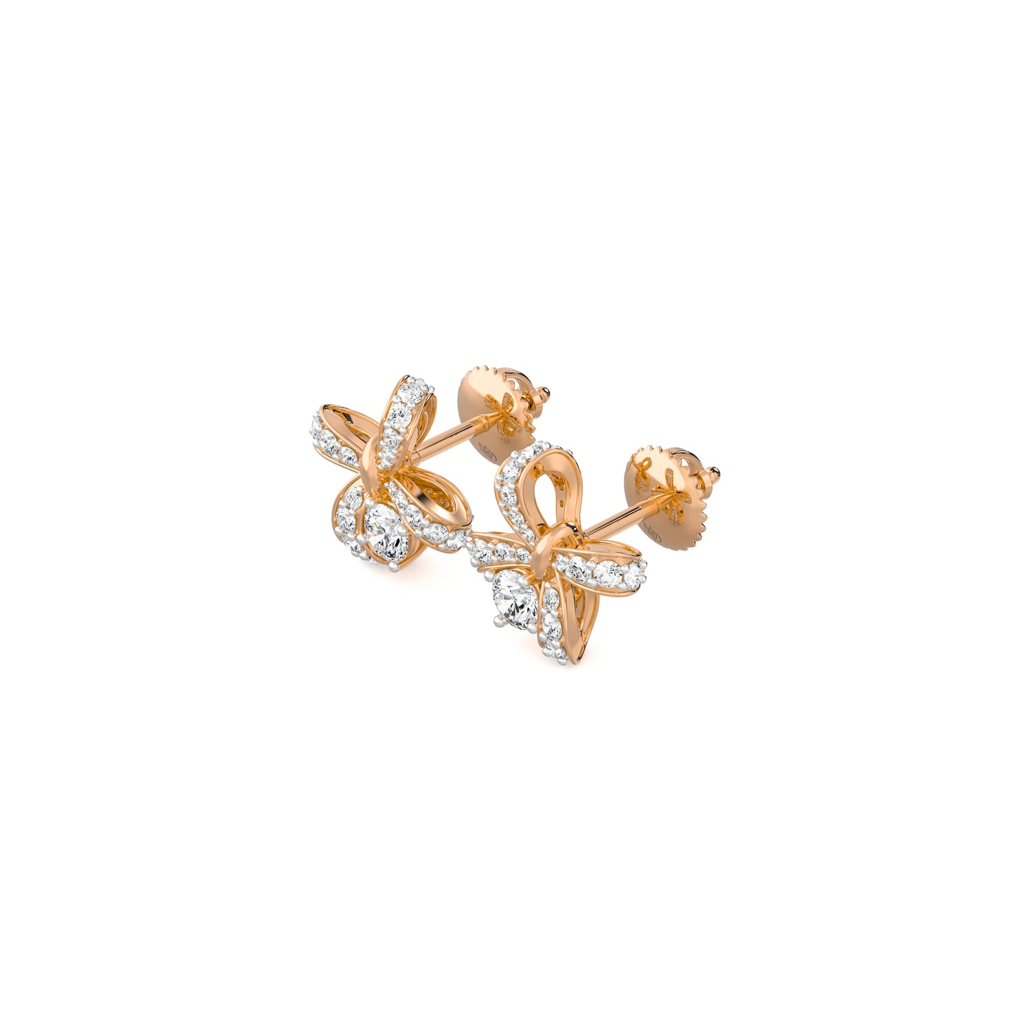 Diamond Bow Studs
