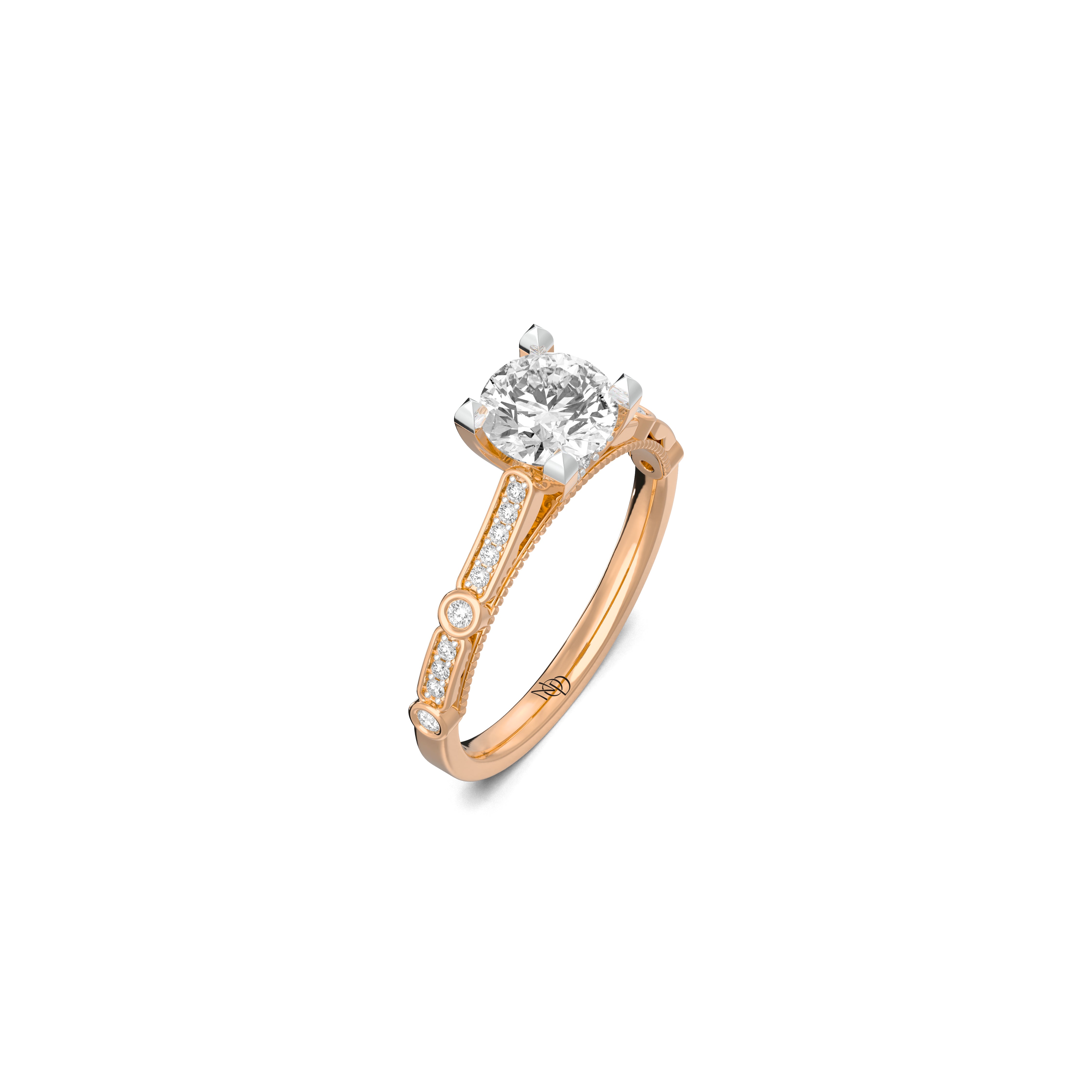 The Radiant Lineage Ring – 1 Ct Round of Timeless Brilliance