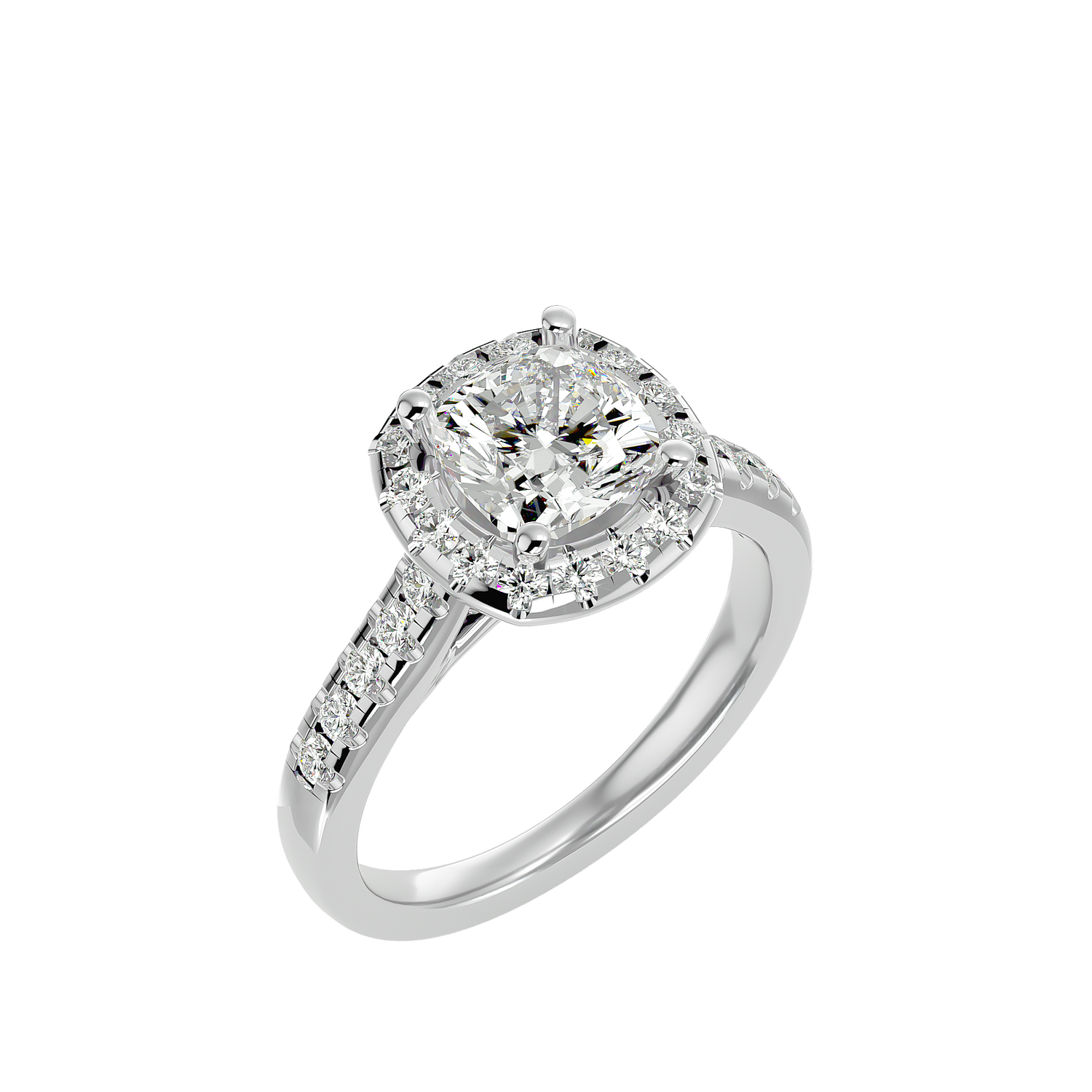 Carina Diamond Halo Ring