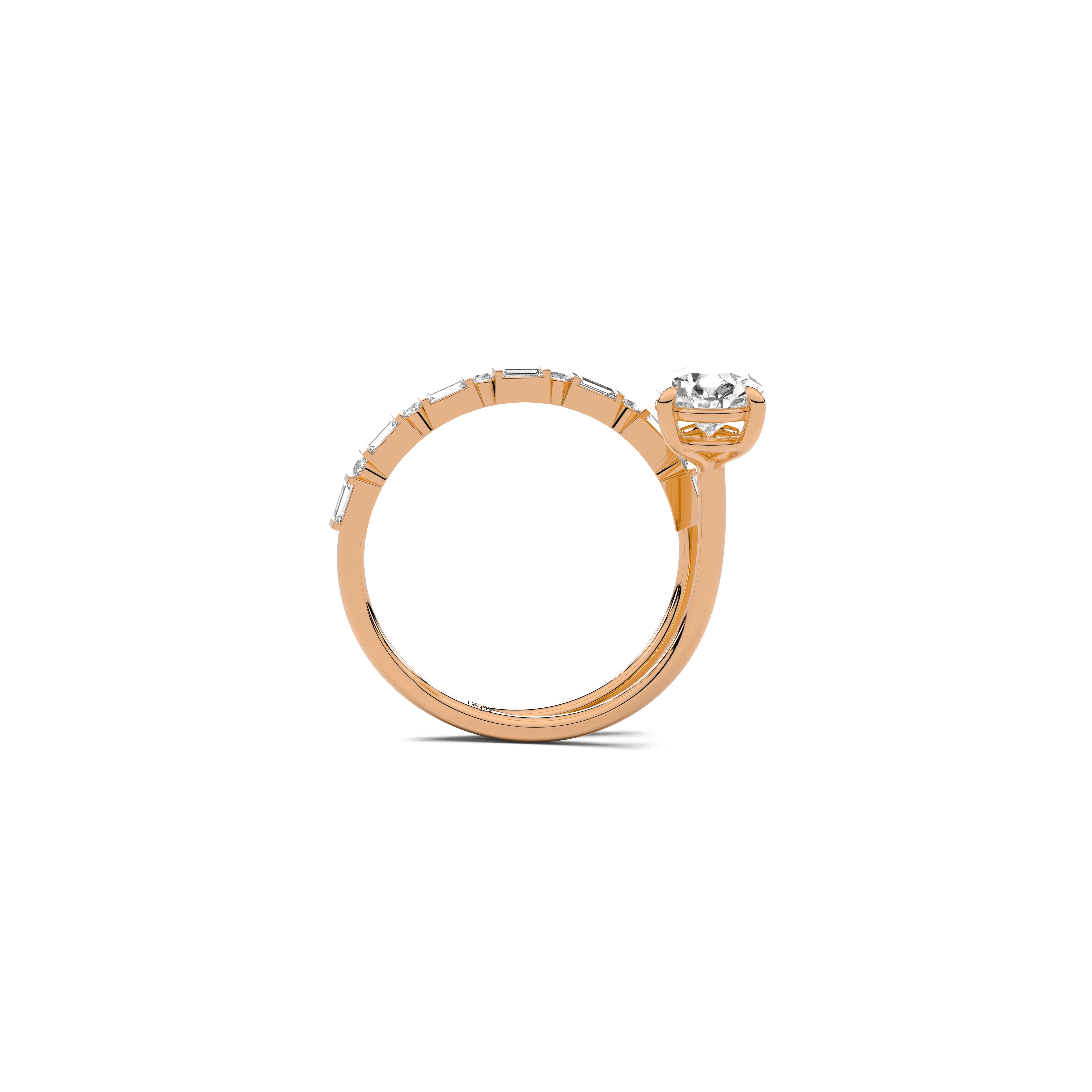 The In-Between Ring – 1 Ct Pear Lab-Grown Diamond