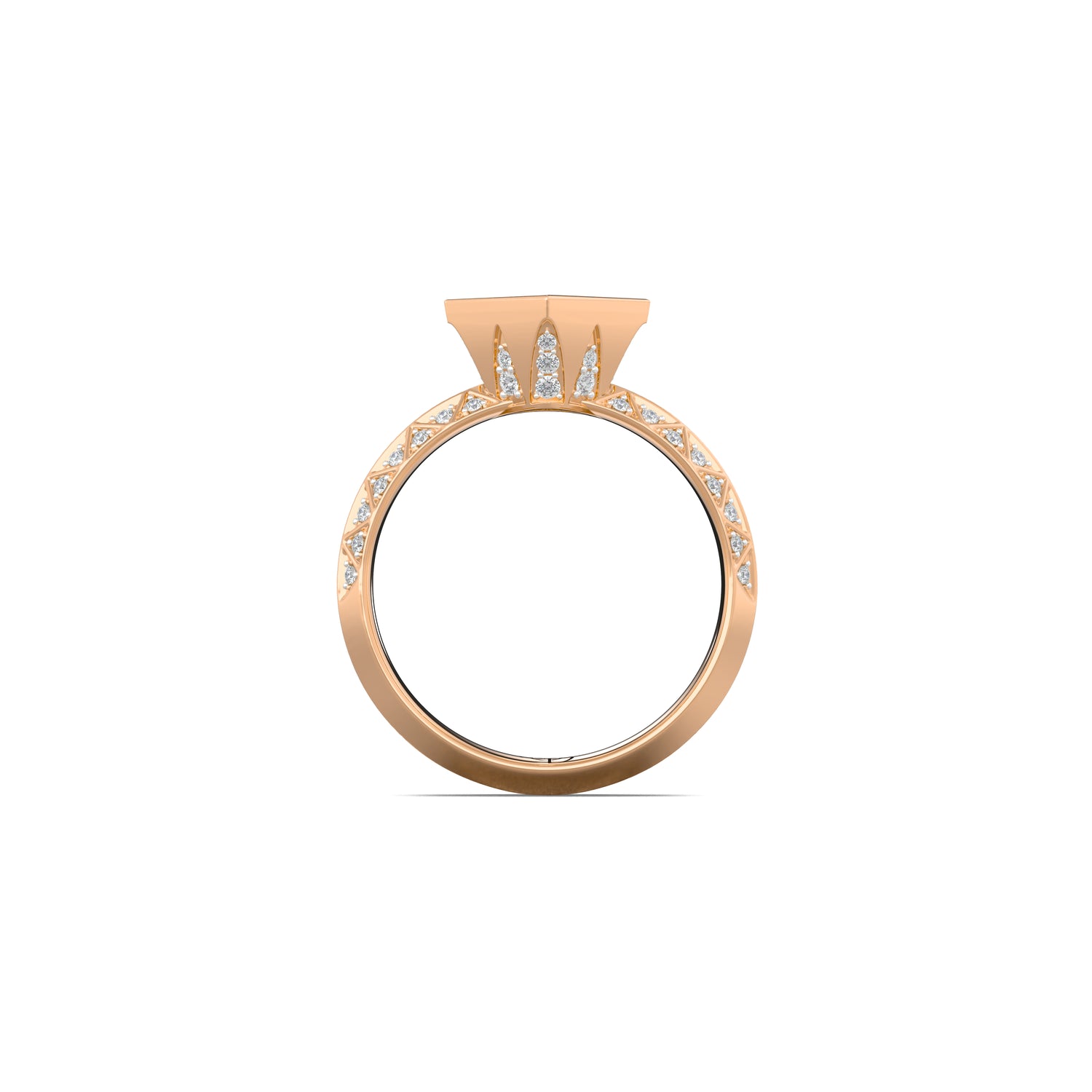 The Vertex Ring with Princess Lab-Grown Diamond