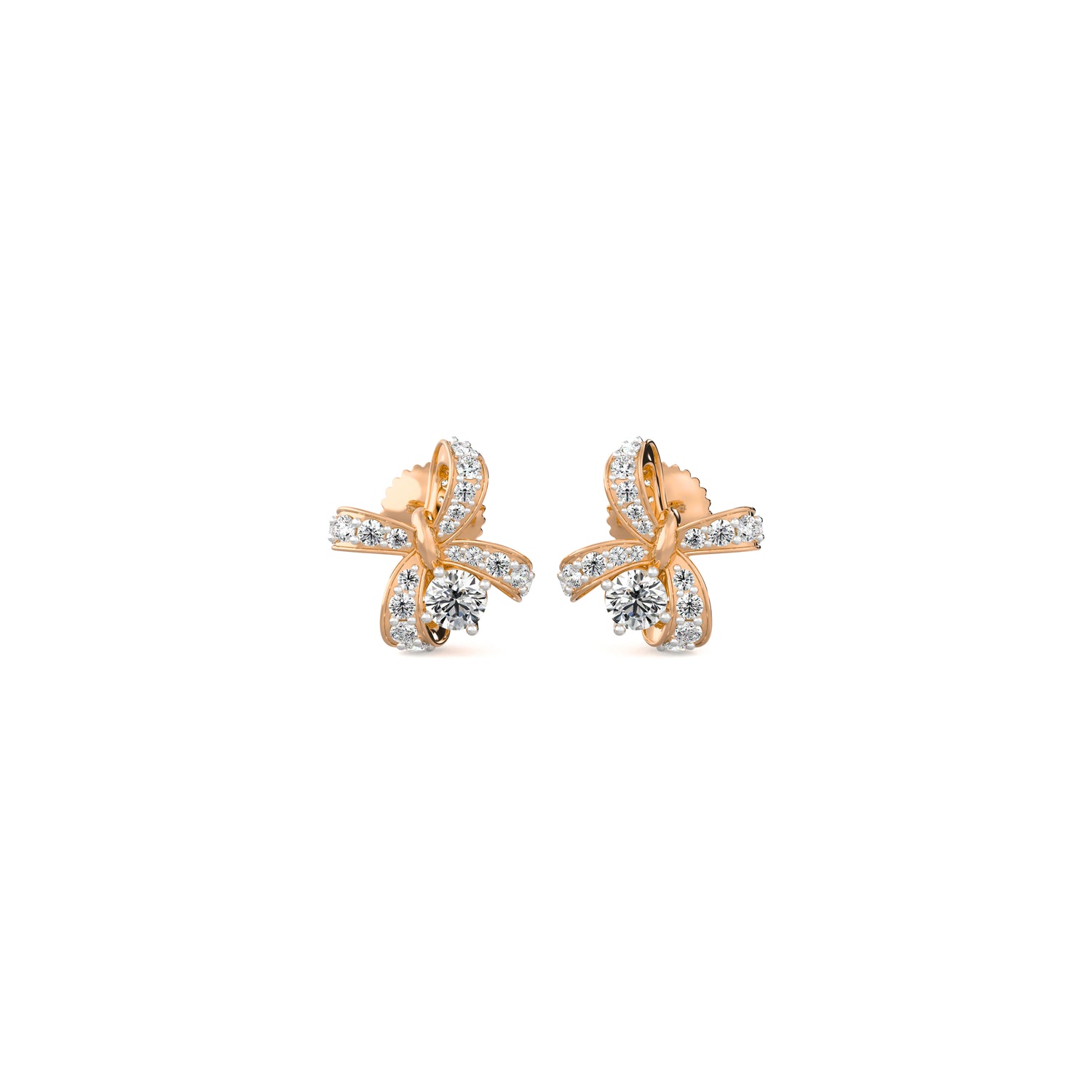 Diamond Bow Studs