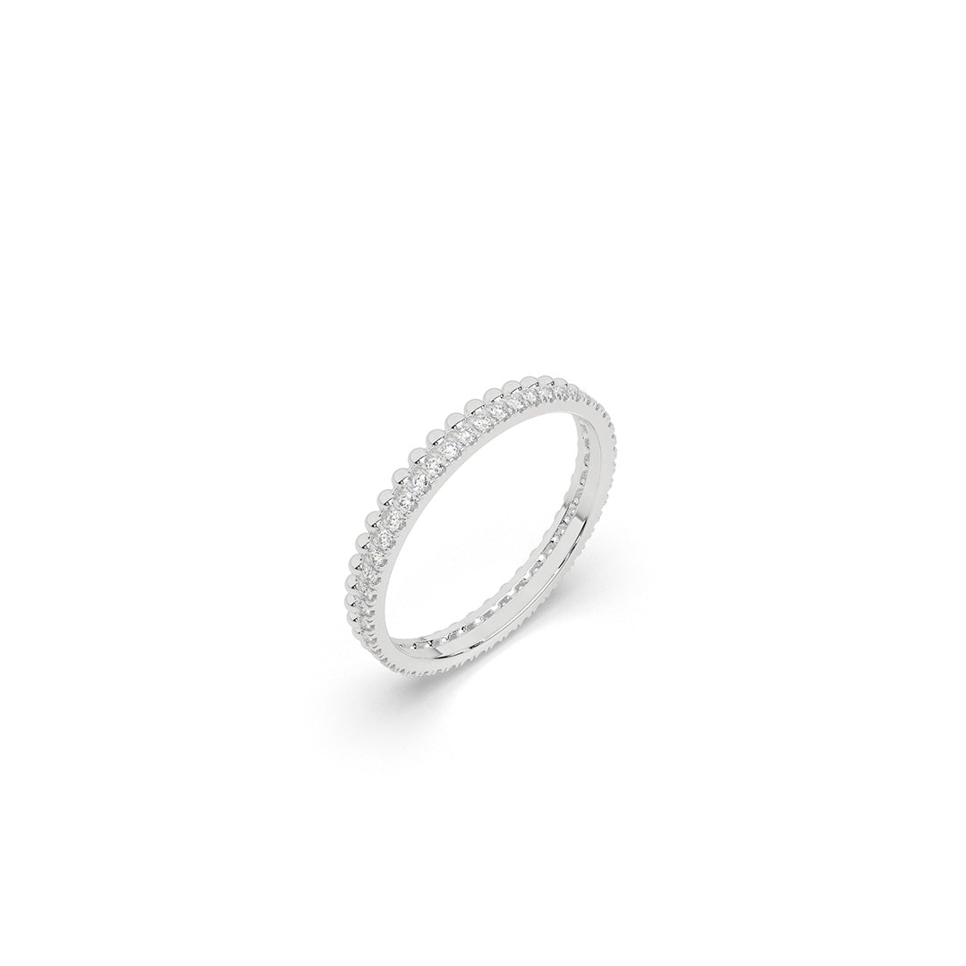 Lustre Bead Eternity Ring
