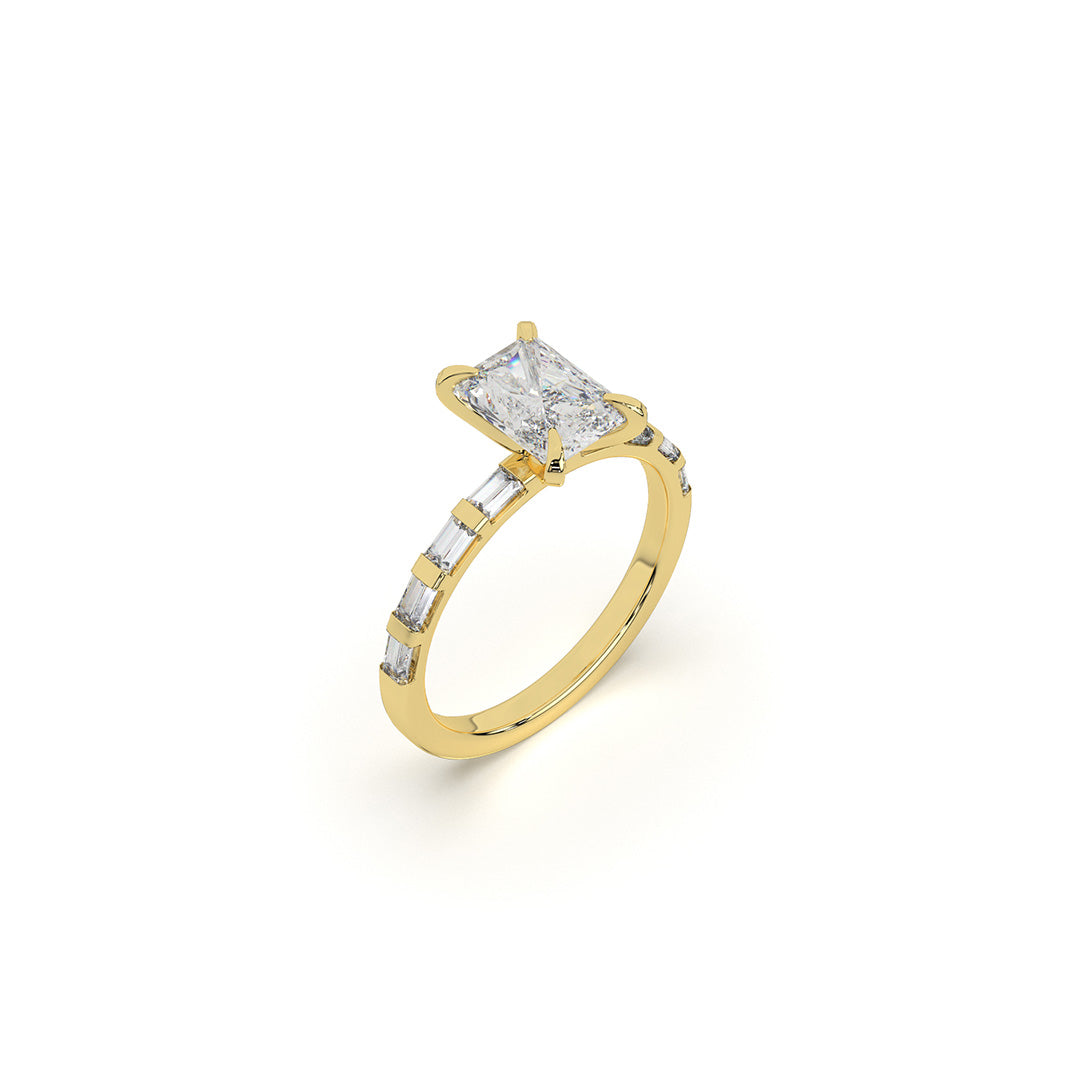 Radiant & Baguette Grace Engagement Ring