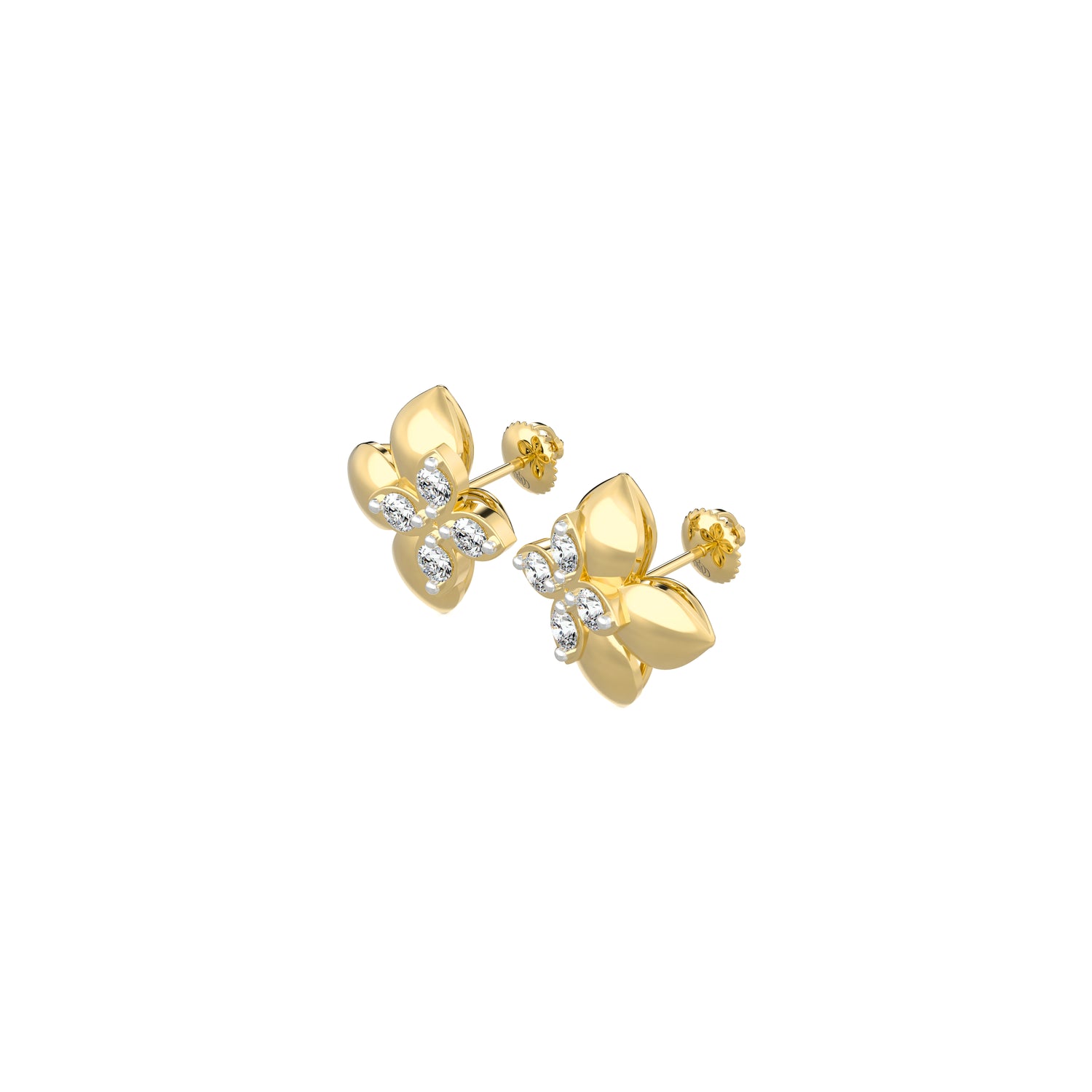 Four Petals in Bloom Studs