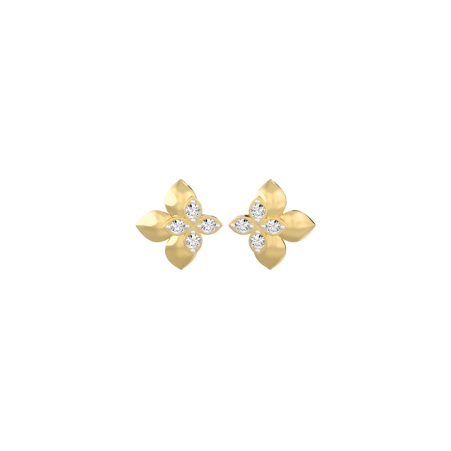 Four Petals in Bloom Studs