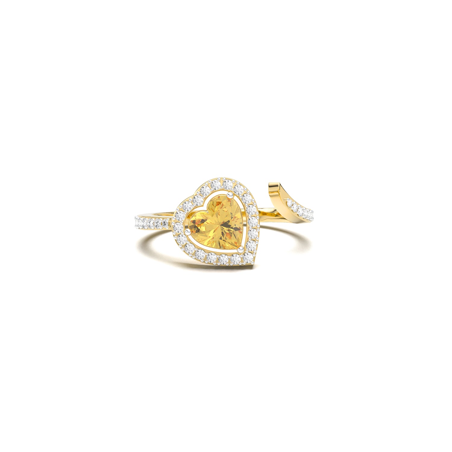 Heart On Hold Ring